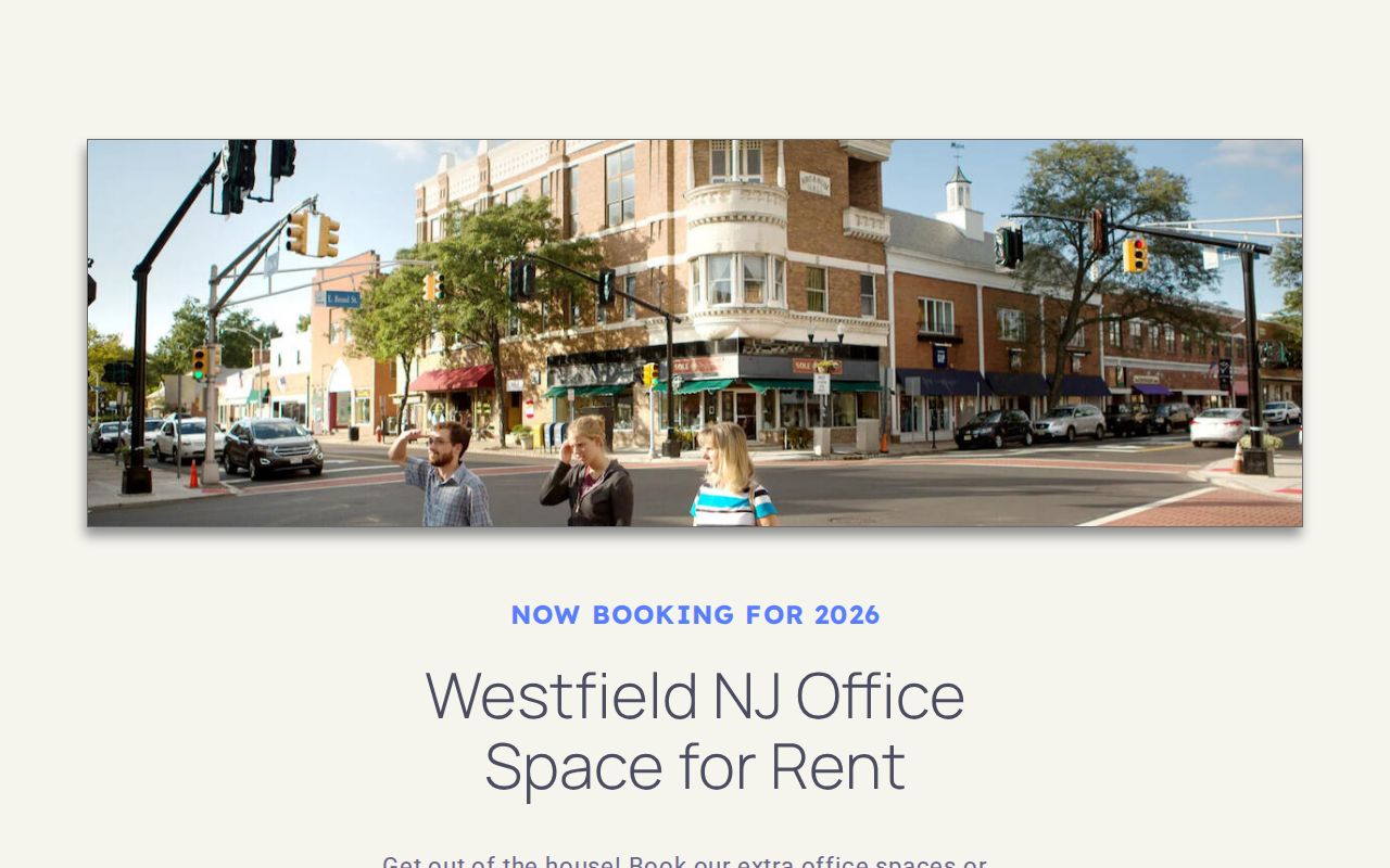 Westfield NJ Office Space for Rent Conference Room Daily Rental